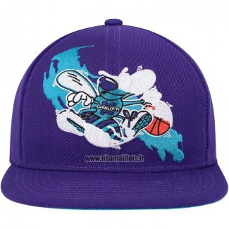 Casquette Charlotte Hornets Mitchell & Ness Volet