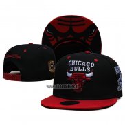 Casquette Chicago Bulls Mitchell & Ness Noir Rouge3