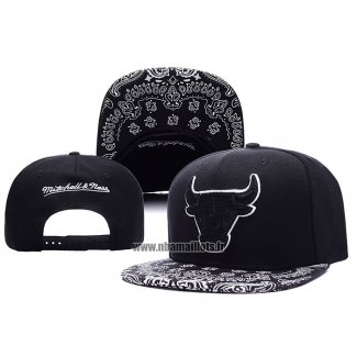 Casquette Chicago Bulls Mitchell & Ness Snapback Noir