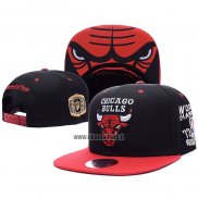 Casquette Chicago Bulls Noir Rouge5