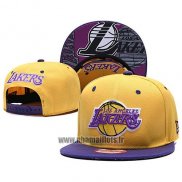 Casquette Los Angeles Lakers Jaune Volet