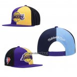 Casquette Los Angeles Lakers Mitchell & Ness Volet Noir Bleu