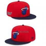 Casquette Miami Heat New Era Rouge Bleu