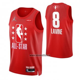 Maillot All Star 2022 Chicago Bulls Zach Lavine NO 8 Marron