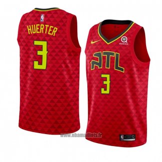 Maillot Atlanta Hawks Kevin Huerter No 3 Statement 2018-19 Rouge