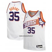 Maillot Enfant Phoenix Suns Kevin Durant NO 35 Association 2023-24 Blanc