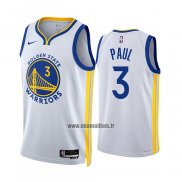 Maillot Golden State Warriors Jordan Poole NO 3 Association 2022-23 Blanc