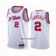 Maillot Houston Rockets Jock Landale NO 2 Ville 2023-24 Blanc