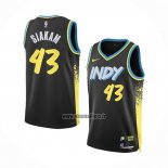 Maillot Indiana Pacers Pascal Siakam NO 43 Ville 2023-24 Noir