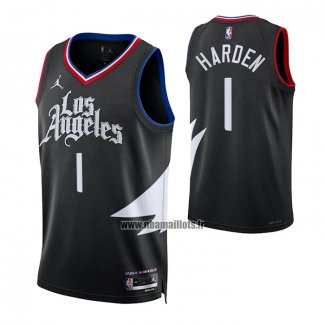 Maillot Los Angeles Clippers James Harden NO 1 Statement Noir