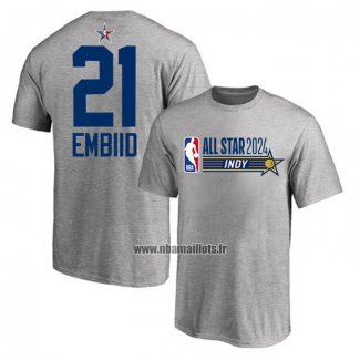 Maillot Manche Courte All Star 2024 Joel Embiid Gris