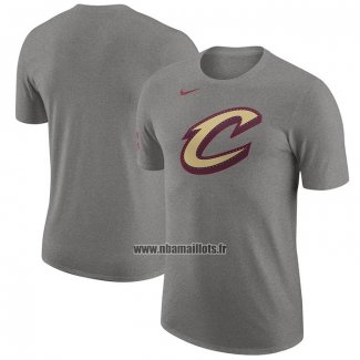 Maillot Manche Courte Cleveland Cavaliers Ville 2023-24 Gris