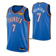 Maillot Oklahoma City Thunder Chet Holmgren NO 7 Icon Bleu