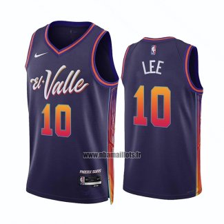 Maillot Phoenix Suns Damion Lee NO 10 Ville 2023-24 Volet