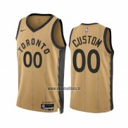 Maillot Toronto Raptors Personnalise Ville 2023-24 Or