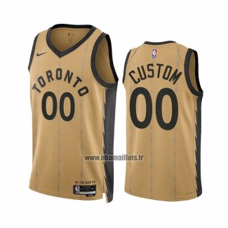 Maillot Toronto Raptors Personnalise Ville 2023-24 Or