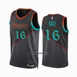 Maillot Washington Wizards Anthony Gill NO 16 Ville 2023-24 Noir