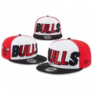 Casquette Chicago Bulls 9FIFTY Noir Blanc Rouge