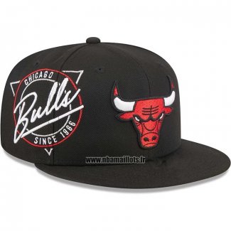 Casquette Chicago Bulls Mitchell & Ness 1966 Noir