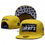 Casquette Los Angeles Lakers Mitchell & Ness Sta3 Wool Snapback Jaune