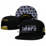 Casquette Los Angeles Lakers Mitchell & Ness Sta3 Wool Snapback Noir