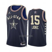 Maillot All Star 2024 Denver Nuggets Nikola Jokic NO 15 Bleu