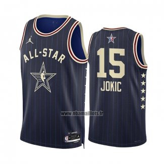 Maillot All Star 2024 Denver Nuggets Nikola Jokic NO 15 Bleu