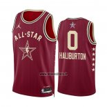 Maillot All Star 2024 Indiana Pacers Tyrese Haliburton NO 0 Rouge