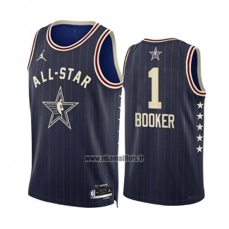 Maillot All Star 2024 Phoenix Suns Devin Booker NO 1 Bleu