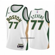 Maillot Boston Celtics Lamar Stevens NO 77 Ville 2023-24 Blanc