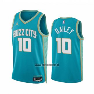 Maillot Charlotte Hornets Amari Bailey NO 10 Ville 2023-24 Vert