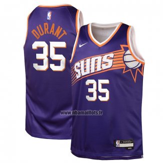 Maillot Enfant Phoenix Suns Kevin Durant NO 35 Icon 2023-24 Volet