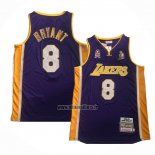Maillot Los Angeles Lakers Kobe Bryant NO 8 Mitchell & Ness 2001-02 Volet