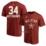 Maillot Manche Courte All Star 2024 Giannis Antetokounmpo Rouge