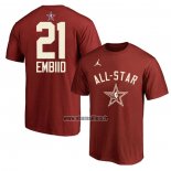 Maillot Manche Courte All Star 2024 Joel Embiid Rouge