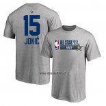 Maillot Manche Courte All Star 2024 Nikola Jokic Gris