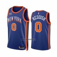 Maillot New York Knicks Donte Divincenzo NO 0 Ville 2023-24 Bleu