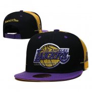 Casquette Los Angeles Lakers Mitchell & Ness Noir Volet Jaune