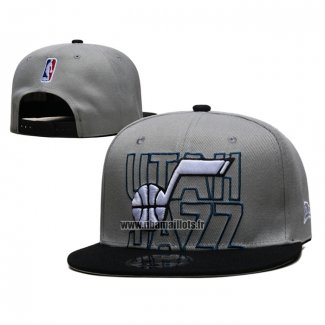 Casquette Utah Jazz 2023 NBA Draft 9FIFTY Snapback Noir Gris