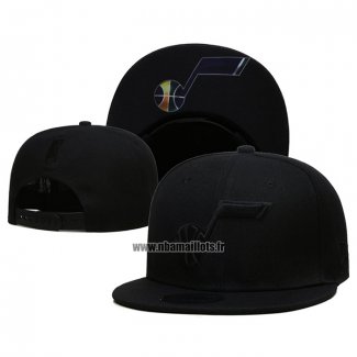 Casquette Utah Jazz Black On Black 9FIFTY Snapback Noir