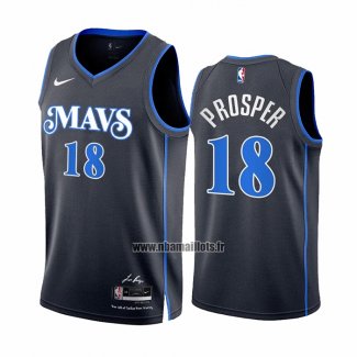 Maillot Dallas Mavericks Olivier-maxence Prosper NO 18 Ville 2023-24 Bleu