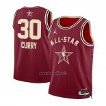 Maillot Enfant All Star 2024 Golden State Warriors Stephen Curry NO 30 Rouge