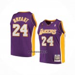 Maillot Enfant Los Angeles Lakers Kobe Bryant NO 24 Mitchell & Ness 2008-09 Volet