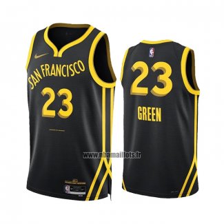 Maillot Golden State Warriors Draymond Green NO 23 Ville 2023-24 Noir