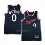 Maillot Los Angeles Clippers Russell Westbrook NO 0 Icon 2024-25 Bleu