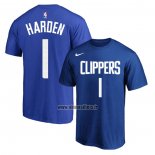 Maillot Manche Courte Los Angeles Clippers James Harden Icon Bleu