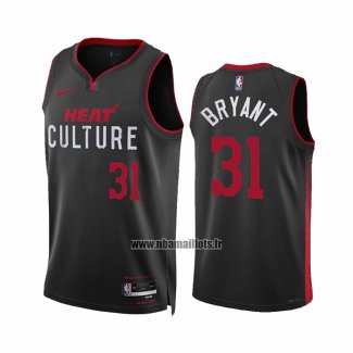 Maillot Miami Heat Thomas Bryant NO 31 Ville 2023-24 Noir