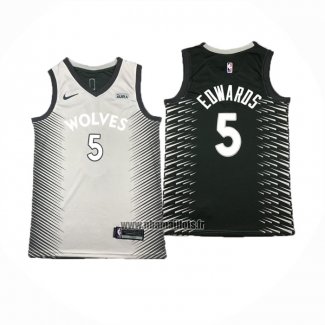 Maillot Minnesota Timberwolves Anthony Edwards NO 5 Gris