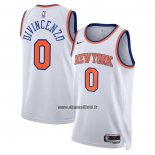 Maillot New York Knicks Donte Divincenzo NO 0 Association Blanc