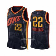 Maillot Oklahoma City Thunder Cason Wallace NO 22 Ville 2023-24 Noir